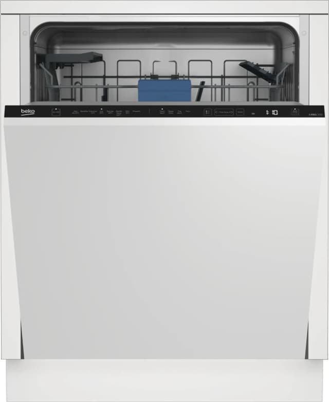 Beko BDIN38451 Integrated Full Size Dishwasher - Black Control Panel with Fixed Door Hinge Kit - B Rated