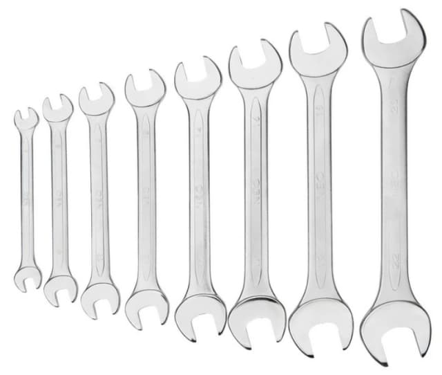 NEO TOOLS 09-851 Spanner Set, ring / open ended Number of tools: 8 Chrome Vanadium Steel Spanner Set,ring / open ended (2346)