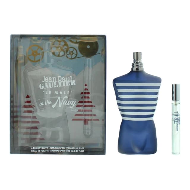 Jean Paul Gaultier Le Male In The Navy Gift Set 200ml Eau de Toilette + 10ml EDT