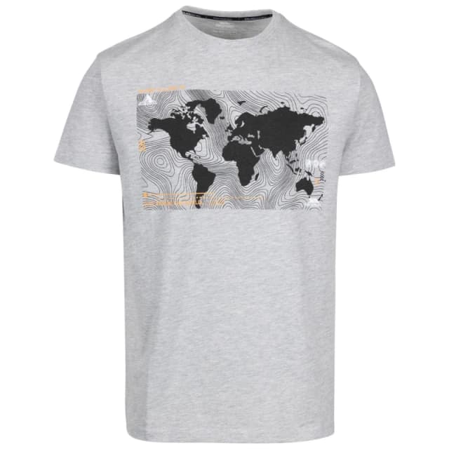Trespass Chera Printed T-Shirt Grey male
