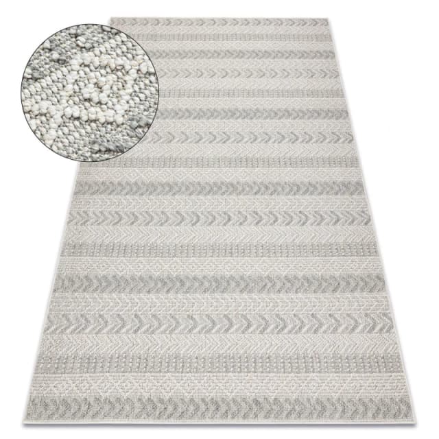 RugsX Carpet Jersey 19243 Grey - Chevron, Structural, Loop Boho 80X150 Cm