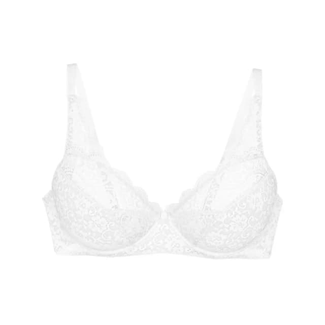 Triumph Amourette Non-Underwired Bra White Women 32B;34B;36B;38B;40B;42B;34C;38C;40C;42C;34D;38D;40D;42D;36DD;38DD;40DD