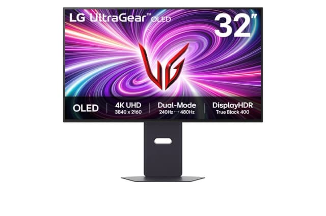 LG UltraGear 32GS95UV 32 OLED 4K Ultra HD Dual Mode 240Hz-480Hz 0.03ms Gaming Monitor 32GS95UV-B.AEK Black