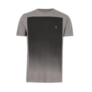AllSaints Lobke Gradient Short Sleeve Crew - INOX GREY