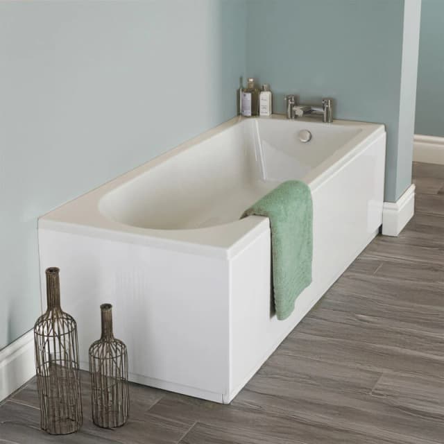 nuie Eternalite Round Single Ended Bath 1700 x 700mm, White BMON013