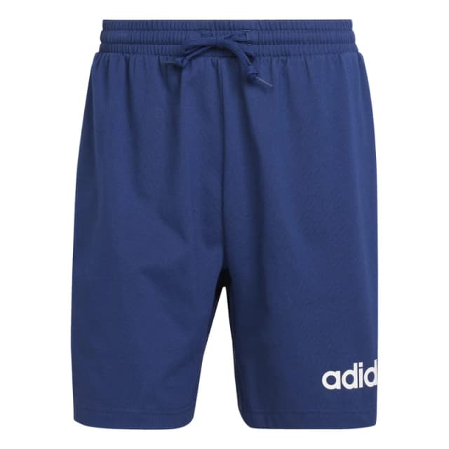 adidas Essentials Linear Single Jersey Shorts Mens Dark Blue/White male M