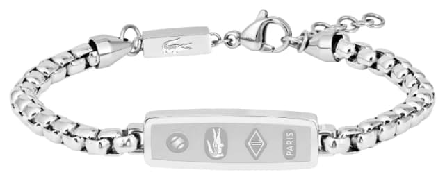 Lacoste 2040538 DISTRICT stainless steel chain link bracelet Jewellery