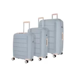 Rock Luggage Tulum NG62402 8 Wheel Grey Suitcase 3Pcs Set