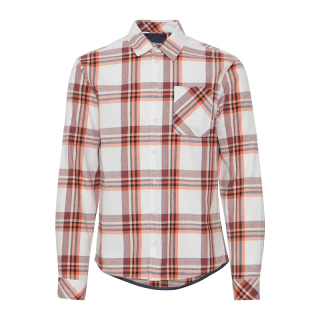 Blend Long sleeve plaid shirt with pocket Blend Orange Male S