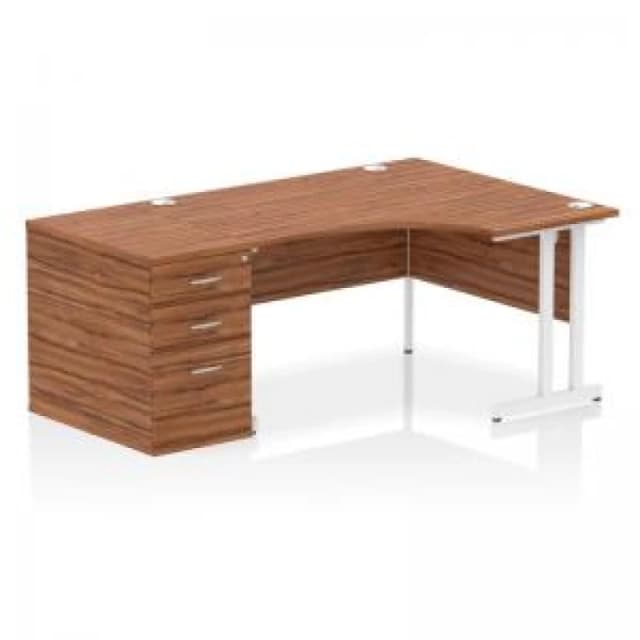 Dynamic Office Solutions Impulse 1400mm Cantilever Right Crescent Desk Workstation I004285