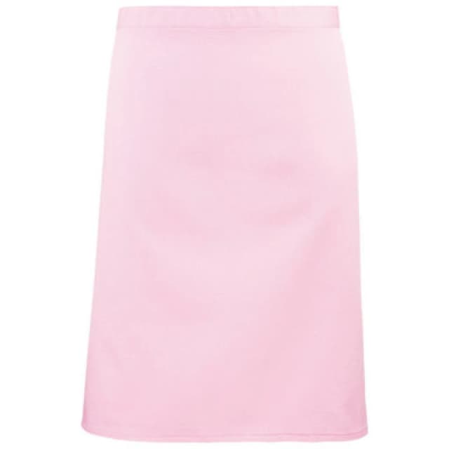 Premier Premier Colours Mid Length Apron in Pink Pink One Size Unisex 5063470681259