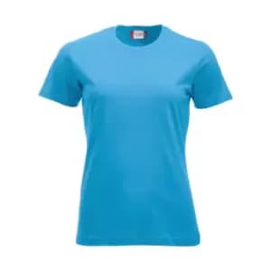 Clique Womens/Ladies New Classic T-Shirt (L) (Turquoise)