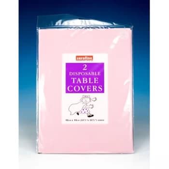 Caroline Square Paper Tablecovers 90cm Pink