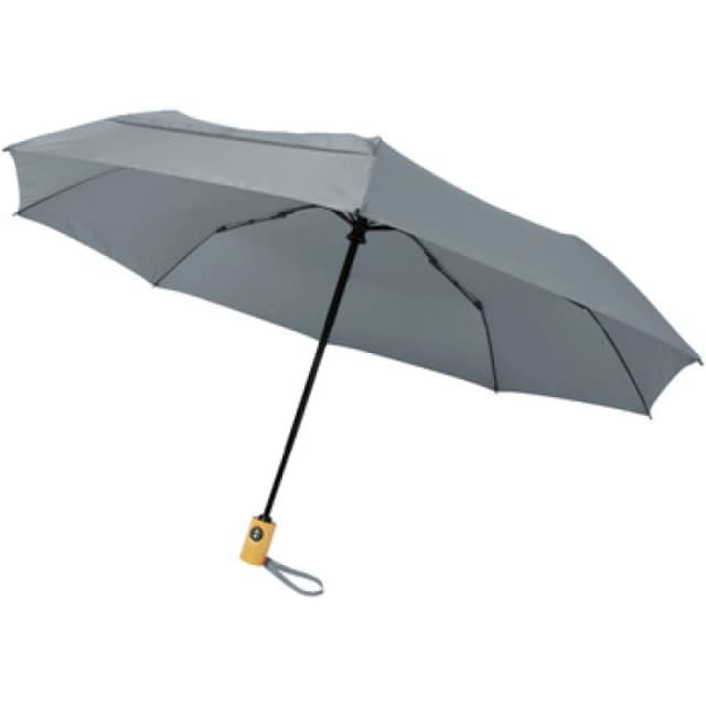 Avenue Avenue Men Bo Foldable Auto Open Umbrella in Grey Grey One Size Male 5063425776931