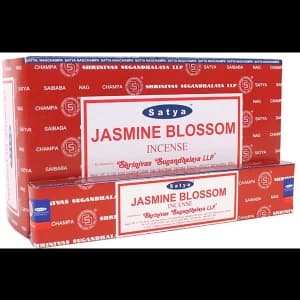 Box of 12 Packs of Jasmine Blossom Incense Sticks by Satya