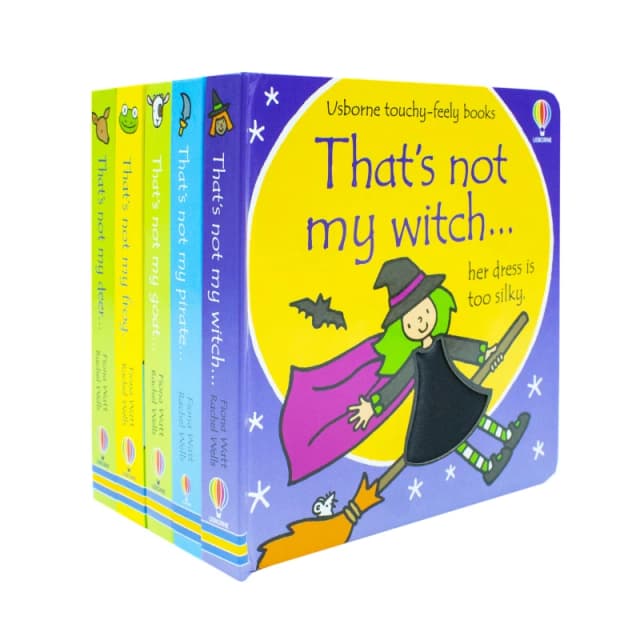 Usborne touchy-feely books That's not my... Collection 4: 5 Books Set Witch, Pirate, Goat Fiona Watt Books