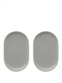 Typhoon CafÉ Concept Set Of 2 Grey Snack Saucers