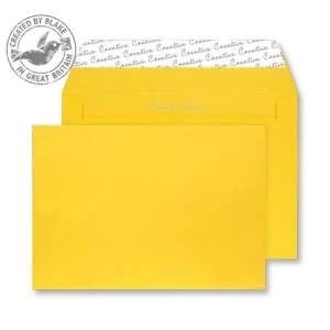 Blake Creative Colour C4 120gm2 Peel and Seal Wallet Envelopes Egg