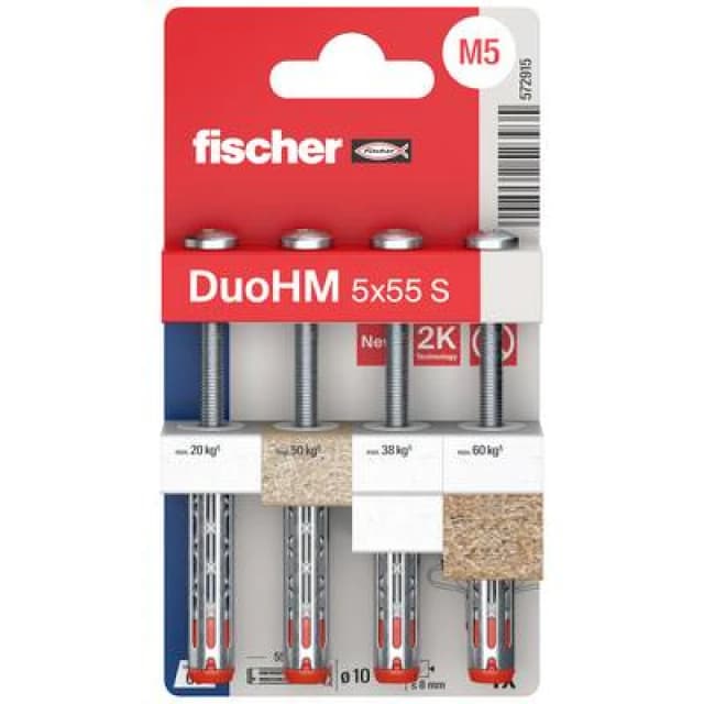 Fischer Fischer 572915 DuoHM 5x55 S PH TX Cavity plug 55mm 4 pc(s) 572915