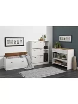 Lloyd Pascal Henley Storage Box In Cream And Oak