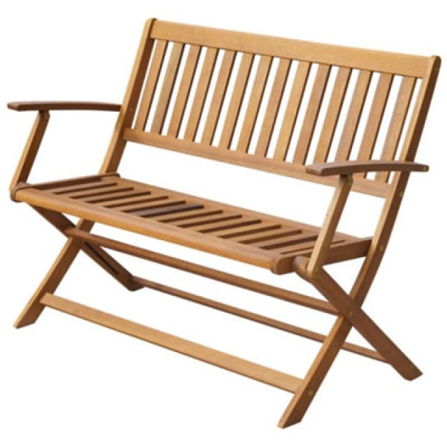 vidaXL Foldable Garden Bench 120cm Acacia Garden Bench