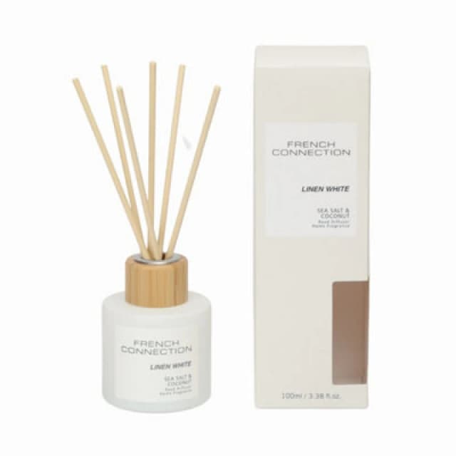 French Connection French Connection Sea Salt & Coconut Reed Diffuser 100ml Pastel Range in White White 100ml Unisex 5056791600542