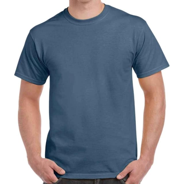 Gildan Mens Heavy Cotton T-Shirt in Indigo Size: Small Indigo Male S