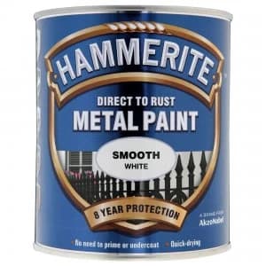 Hammerite Direct to Rust Metal Paint Smooth White 750ml
