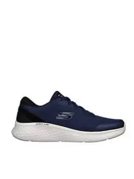 Skechers Skech-lite Pro Clear Rush Duraleather Overlay & Mesh Air-cooled Trainer, Navy, Size 10, Men