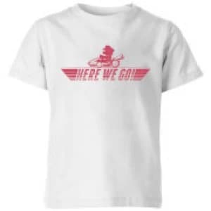 Nintendo Mario Kart Here We Go Mario Kid's T-Shirt - White - 11-12 Years