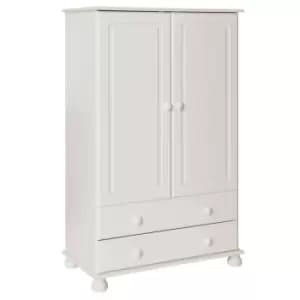 Copenhagen 2 Door 2 Drawer Combi Wardrobe In White