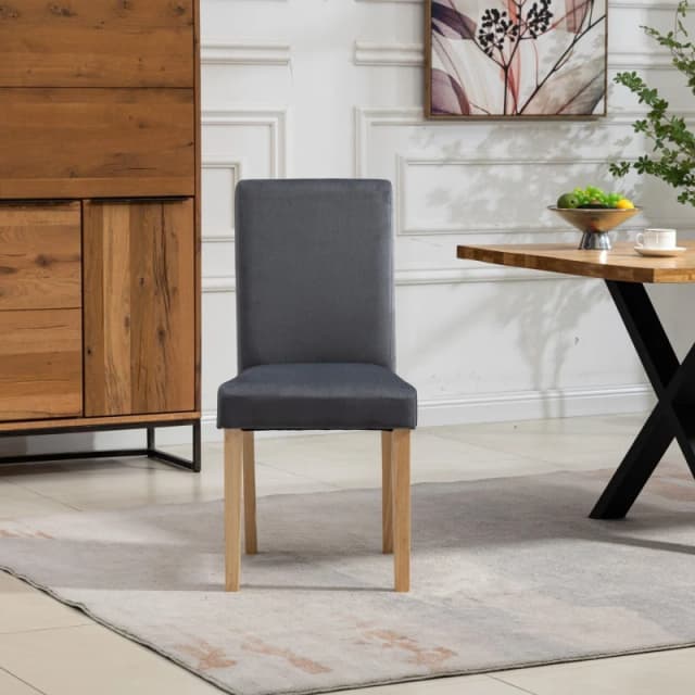 Artemis Home Maiolo Velvet Dining Chairs - Set of 2 in Grey Grey Unisex