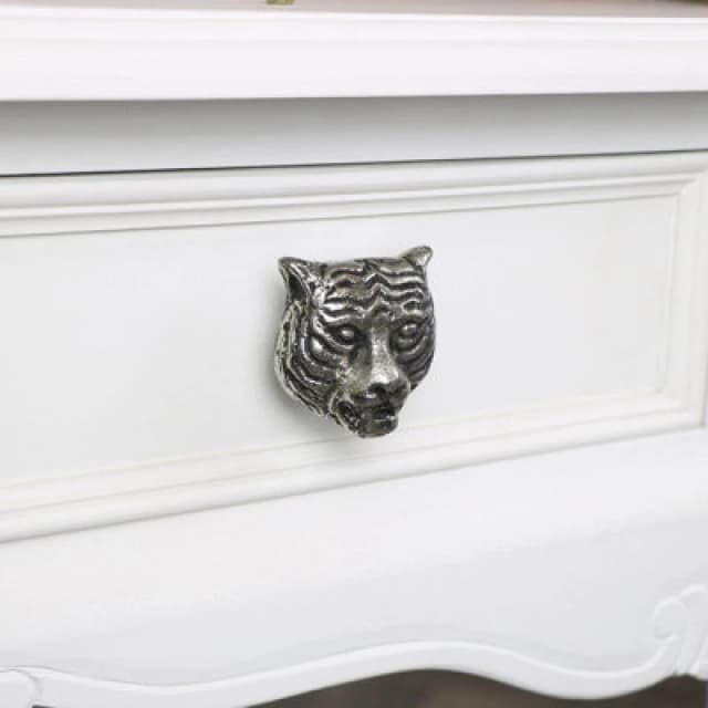 Melody Maison Silver Tiger Drawer Knob Metallic Silver