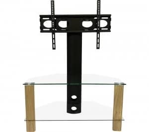 ALPHASON Century 800 mm TV Stand with Bracket - Light Oak