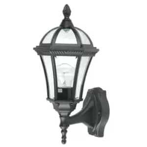 Elsteadbury - 1 Light Outdoor Wall Lantern Light Black IP44, E27