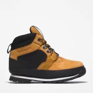 Timberland Euro Hiker Boot For Youth In Yellow Light Brown Kids, Size 1