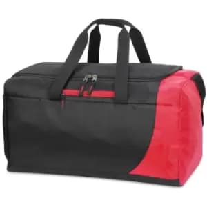 Shugon Naxos 43 Litre Holdall Bag (Pack of 2) (One Size) (Black/Red) - Black/Red