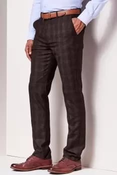 Check Travel Trousers 29" (74cm) inside leg