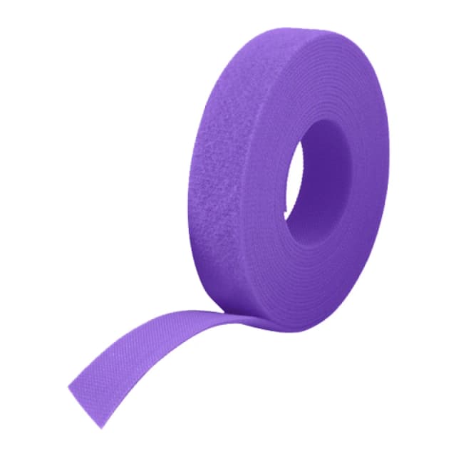 Cablenet Cablenet 25m Reel x 10mm Velcro One Wrap Continuous Tape Purple VEL-OW64107