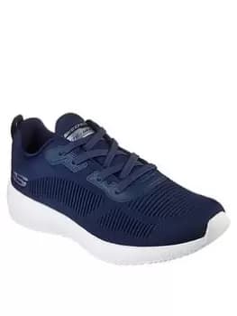 Skechers Squad Knit Memory Foam Lace Up Trainer, Navy, Size 10, Men
