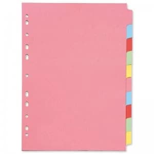 Q-Connect A4 Subject Divider Multi-Punched 10