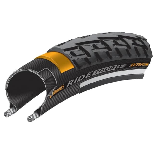 Continental Ride Tour Rigid Tyre Wire Bead 700 X 42MM BLACK/BLACK