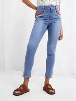 Joe Browns Joe Browns Oh Happy Days Crop Jeans Blue Size 12, Women
