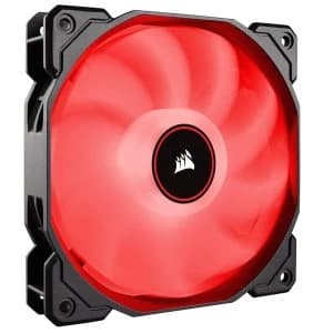 Corsair AF High Airflow Low Noise Red LED Cooling Fan - 140mm - Dual Pack