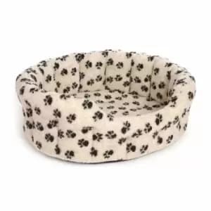 P&L Premium Oval Fleece Extra Large Softee Bed - Beige