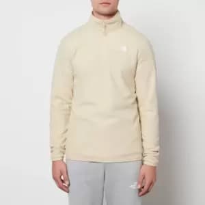 The North Face Mens 100 Glacier 1/4 Zip Fleece - Gravel - L