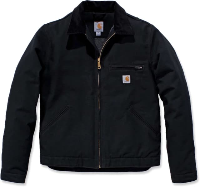 Carhartt Duck Detroit, textile jacket , color: Black , size: XXL