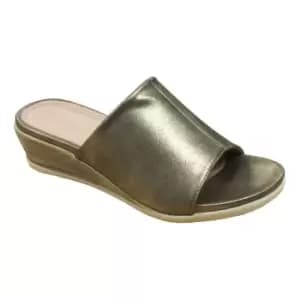 Cipriata Womens/Ladies Dantina Wedge Mules (4 UK) (Gold)