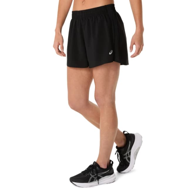 Asics Core 4" Short Running Womens Black female 10 (S)