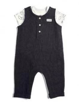 Mamas & Papas Dungaree & Cloud Bodysuit Baby Boys